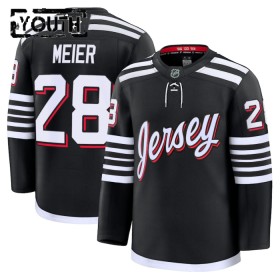 New Jersey Devils Hockeydrakt Fanatics Premium Timo Meier 2024-25 Svart Tredje - Barn